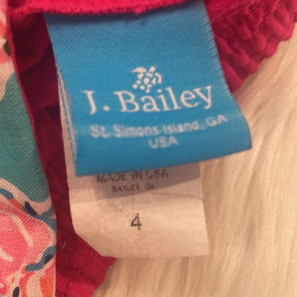 J. Bailey Girls Ocean Floral Print Skort - Picture 5 of 7